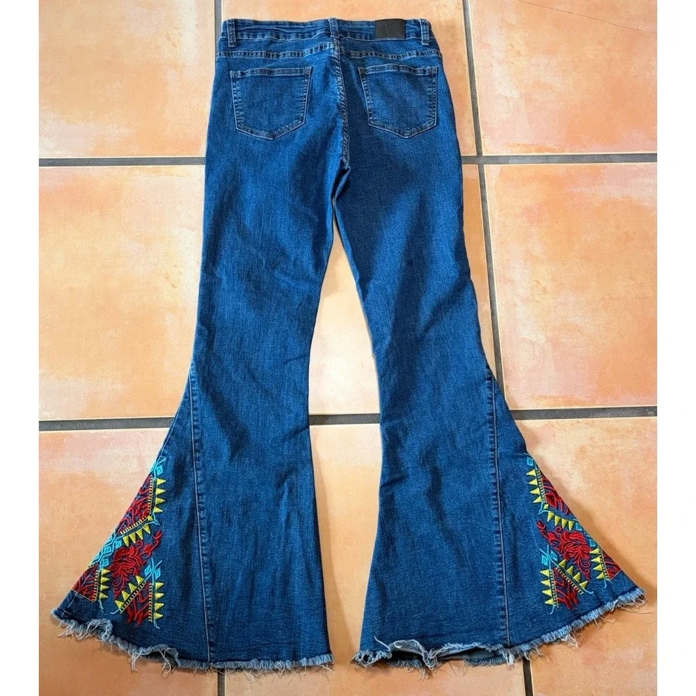 L&B Lucky Blessed Bell Bottom Mid Rise Flare Jeans Stretch Women's Size 10 - Picture 13 of 15